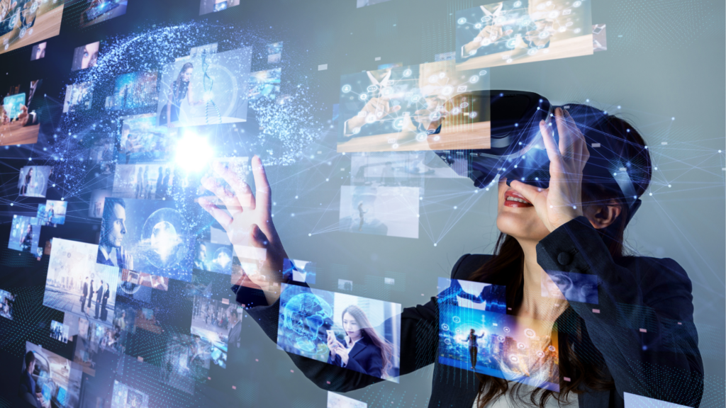 Visualization of an AI writing its own code with neon lights